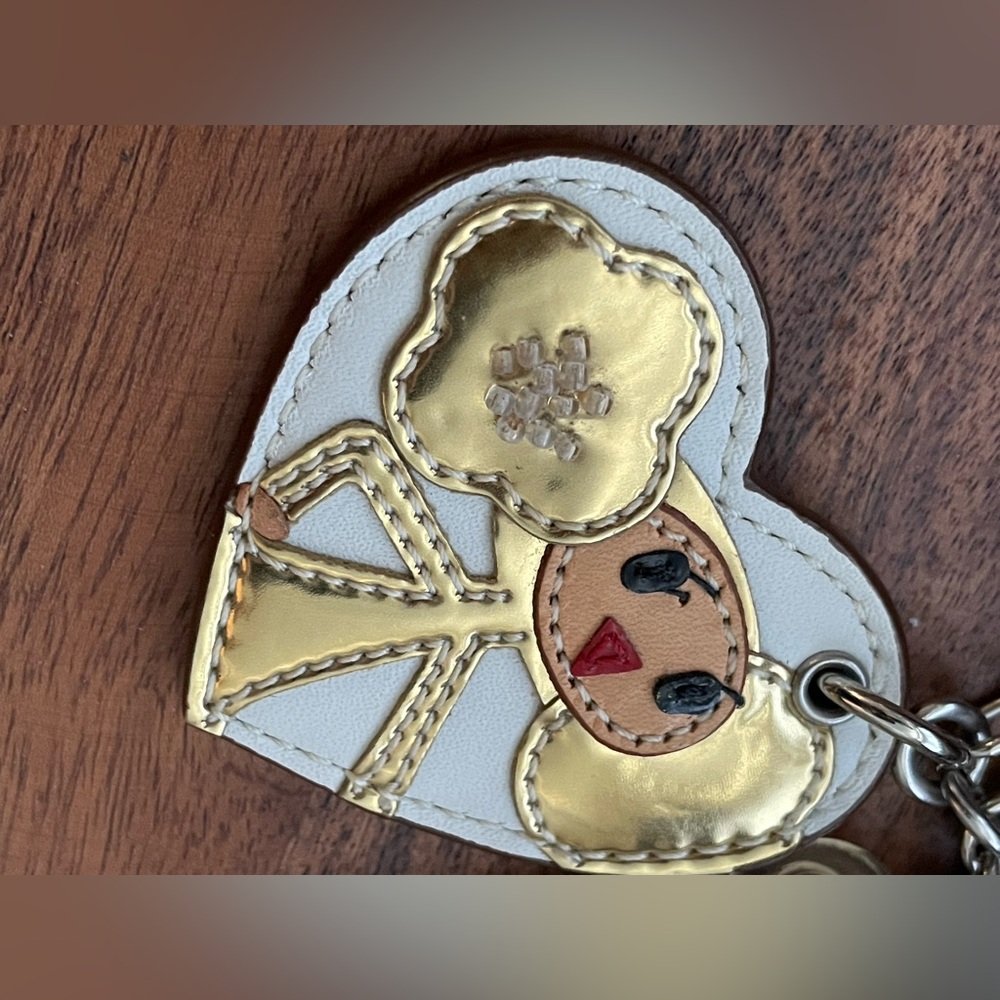 COACH Poppy Chan GOLDY 3 Piece Bag Charm - Picture 2 of 8